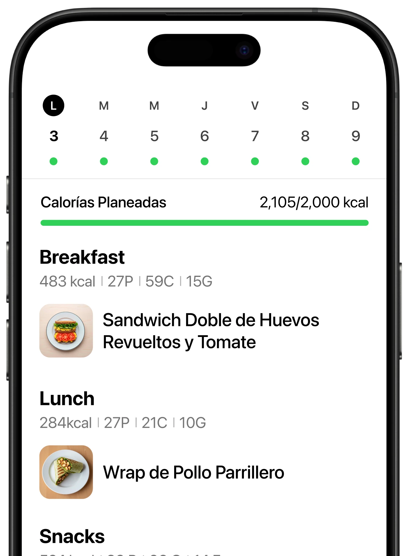 Tu plan semanal